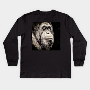 Orangutan Me? Kids Long Sleeve T-Shirt